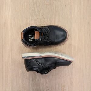 Max And Jake Black and Brown Kids Shoes